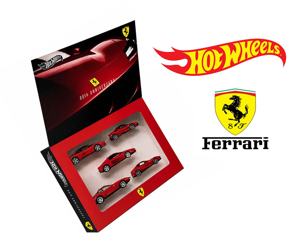 Hot Wheels Ferrari 80th Anniversary 5-Pack