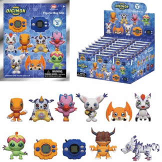 Digimon Series 3 3D Foam Bag Clip - Sobre Sorpresa